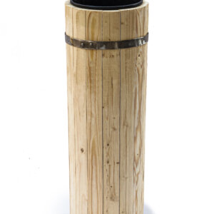 Вазон деревянный с пластиковым вкладышем 4 литра высота 60 см