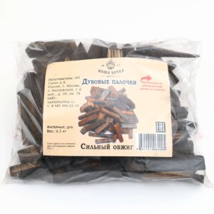 Дубовые чипсы (палочки) сильный обжиг 500 гр